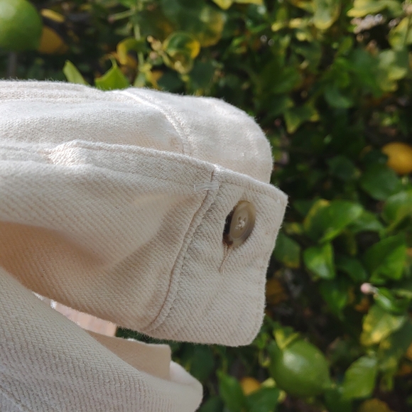 Old Navy Cream Utility Jacket Mandarin Collar M - Picture 6 of 8